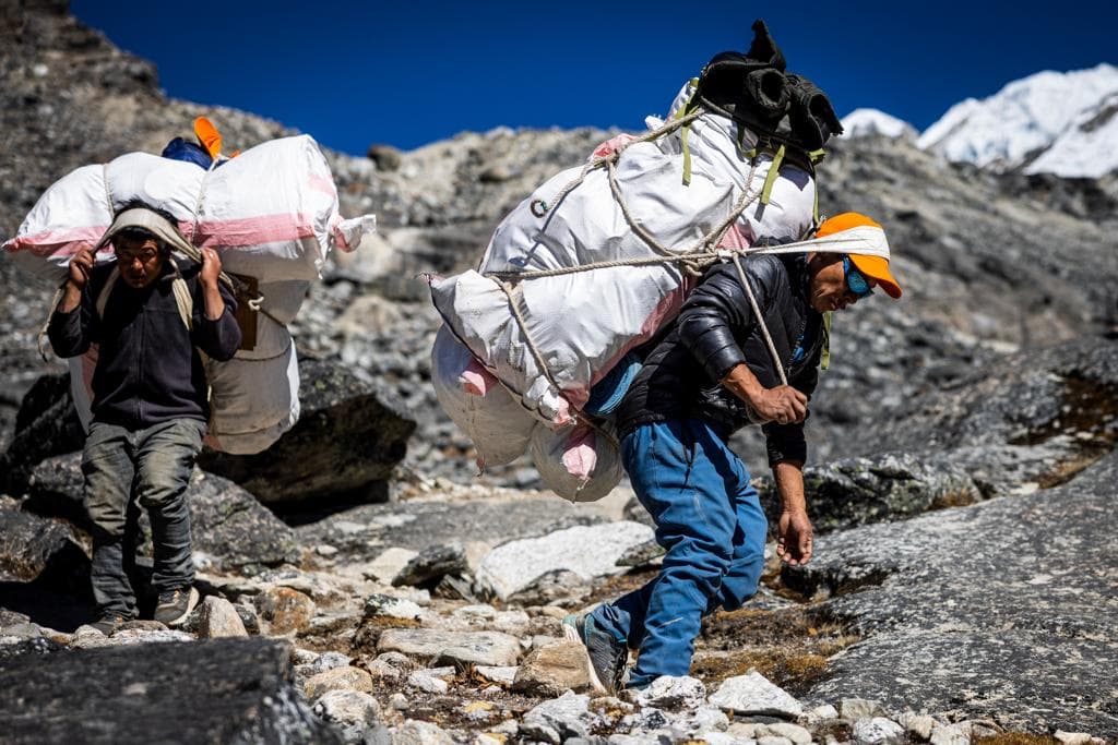 Cleaning up base camp